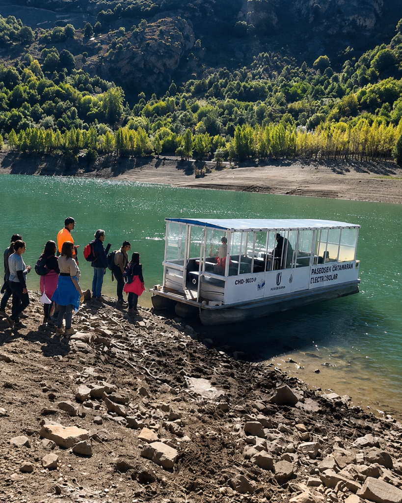 Llegada del barco al Valle de Anciles